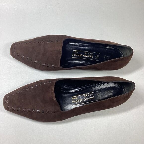 Bruno Magli‎ Suede low loafer in Brown - Picture 15 of 15